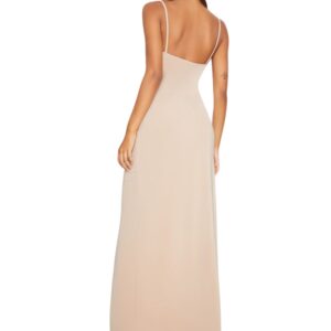 Nude Strappy Lace maxi