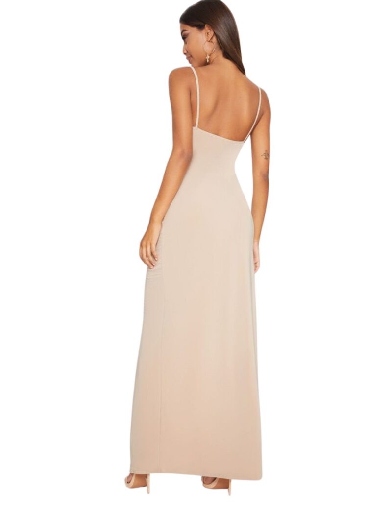 Nude Strappy Lace maxi