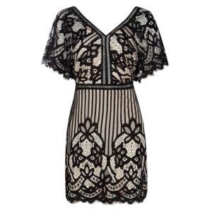 boutique lace dress black