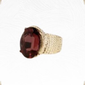 Gold Oval Ruby
