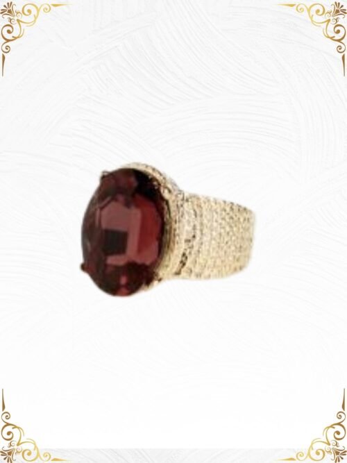 Gold Oval Ruby