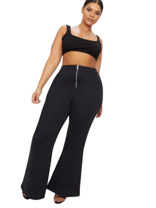 Zip Detail Sweat Flares