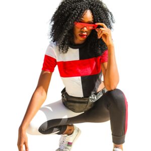 Red Flat Top Cat Eye Sunglasses