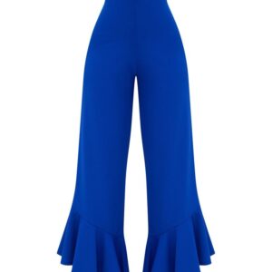 Shape Carmelia Cobalt Frill Hem Trousers