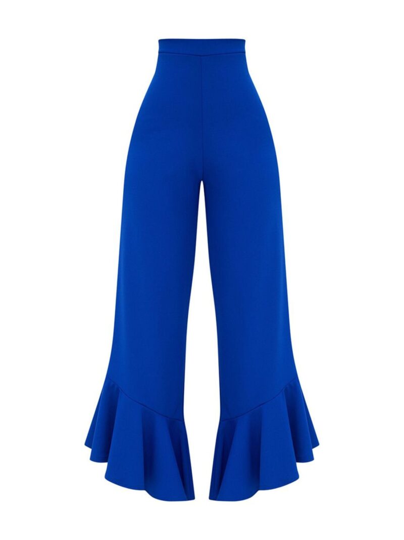 Shape Carmelia Cobalt Frill Hem Trousers