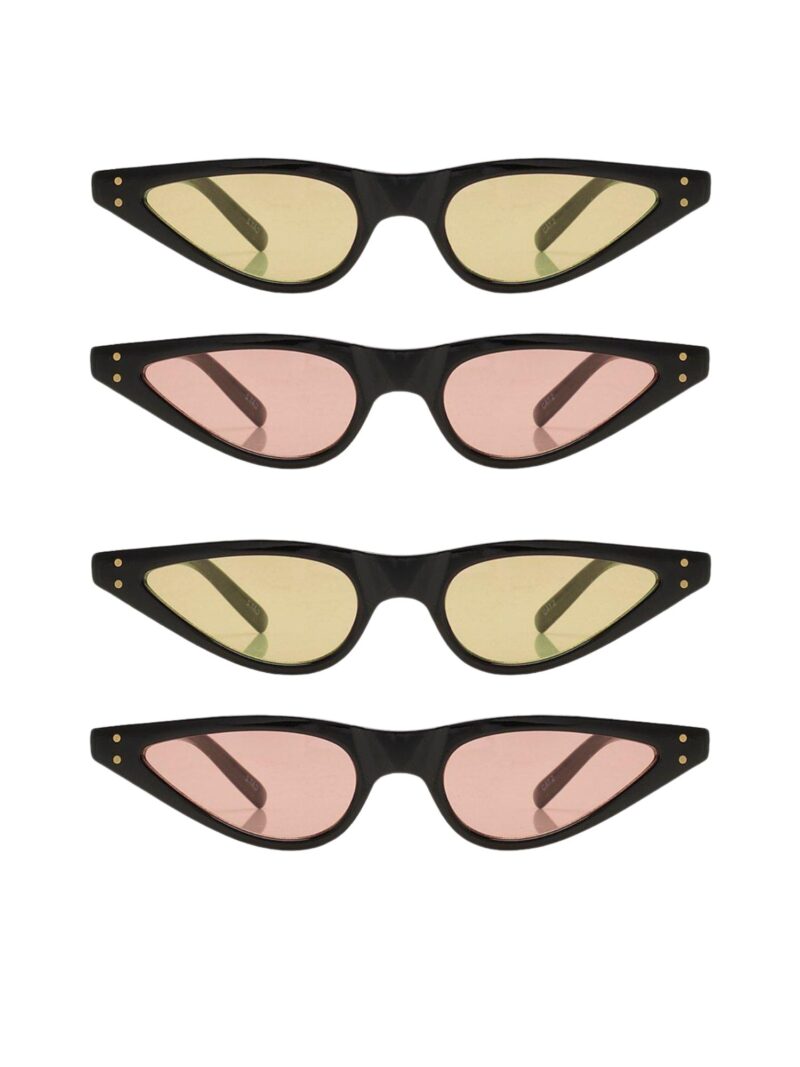 Lens Cat Eye Skinny Sunglasses