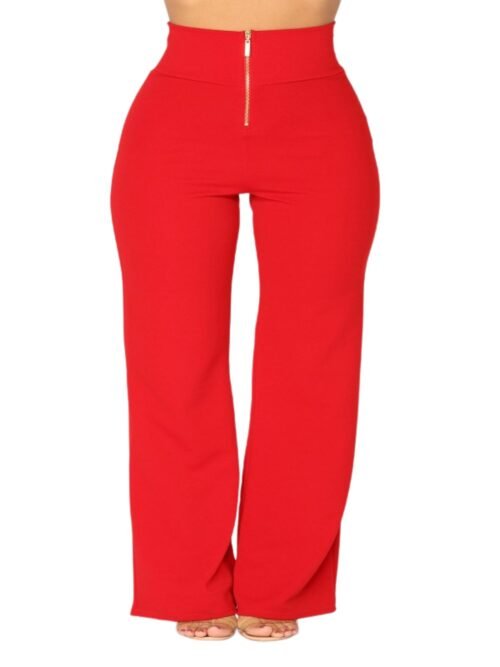 Sandra High Rise Pants Red
