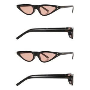 Lens Cat Eye Skinny Sunglasses