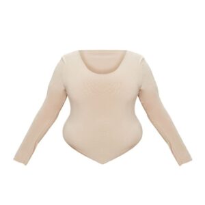 Stone Long Sleeve Thong Bodysuit