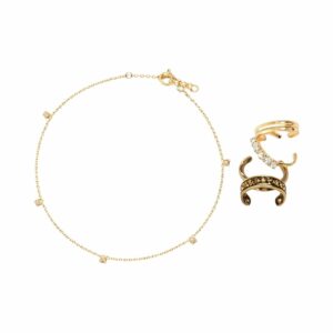 H&M Gold 5-pack Foot Jewellery