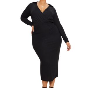 Black Collar Detail Bodysuit