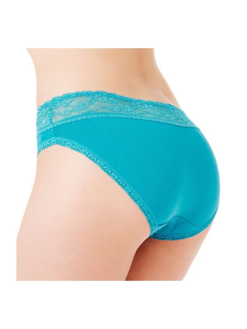 cotton Low rise bikini knickers turquoise