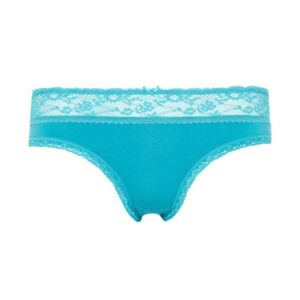 cotton Low rise bikini knickers turquoise