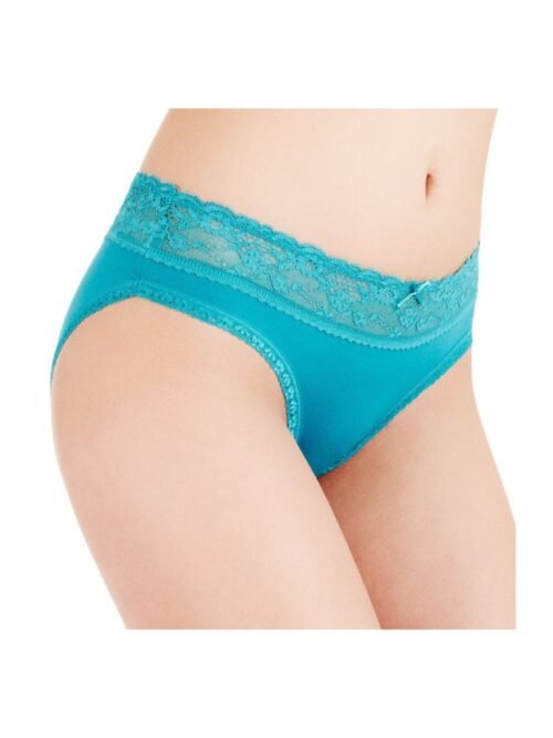 cotton Low rise bikini knickers turquoise
