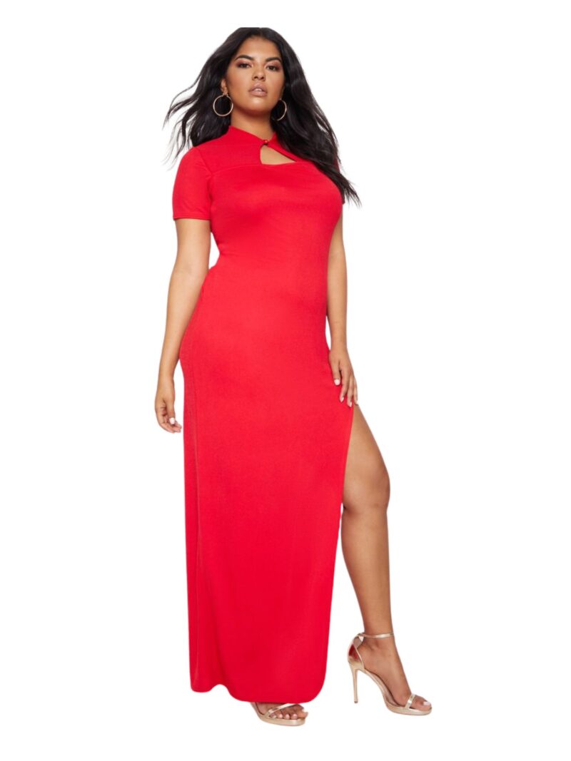 Plus Red Oriental Cut Out Detail