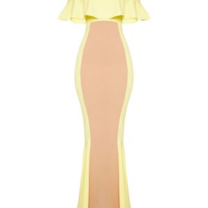 Bardot Panel Detail Contrast Fishtail