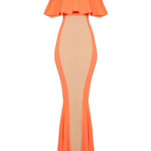 Bardot Panel Detail Contrast Fishtail