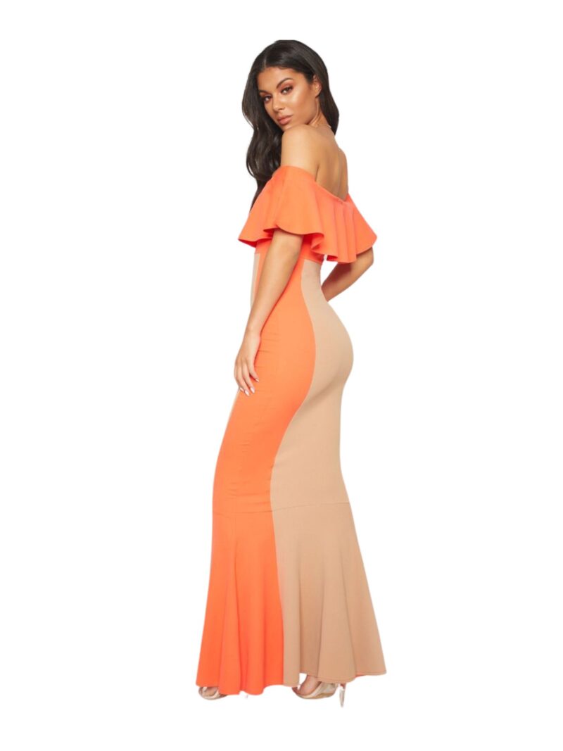 Bardot Panel Detail Contrast Fishtail