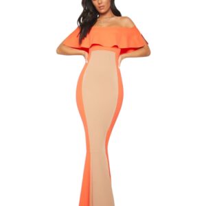 Bardot Panel Detail Contrast Fishtail