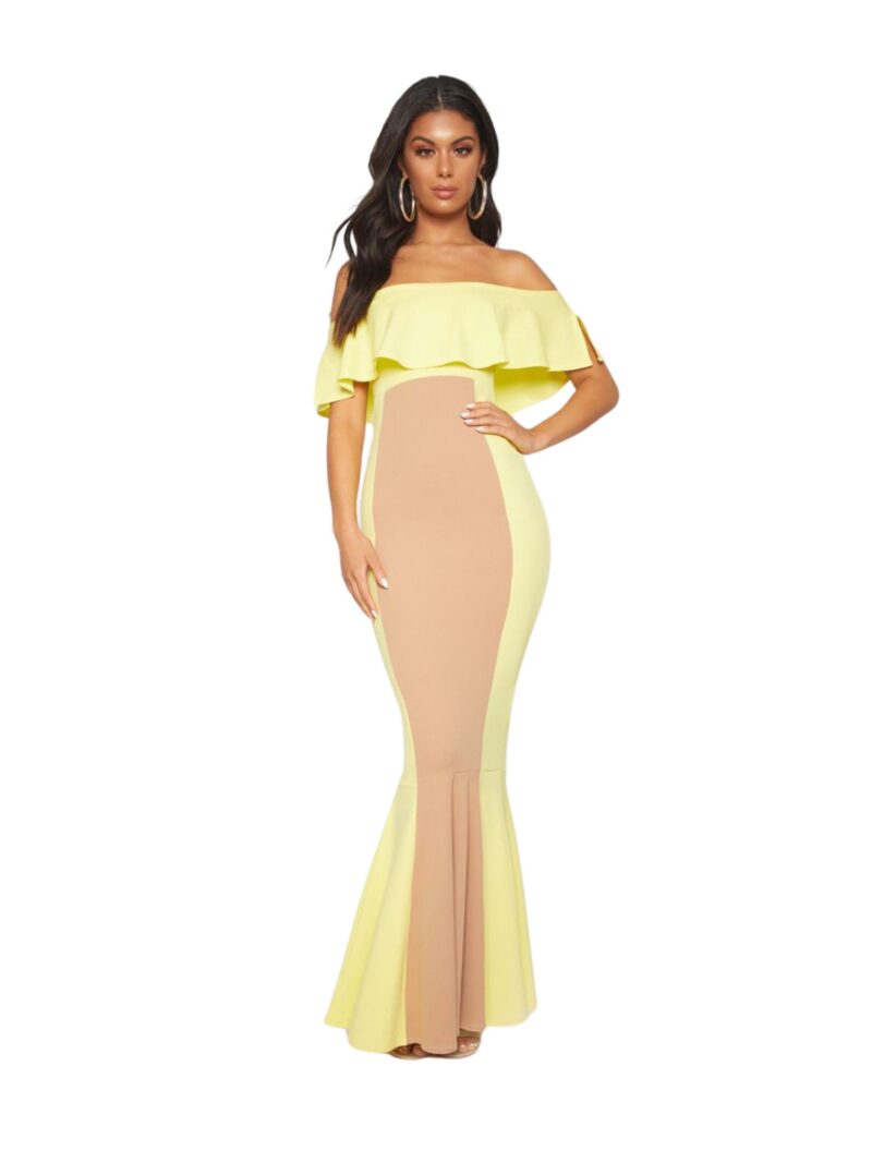 Bardot Panel Detail Contrast Fishtail