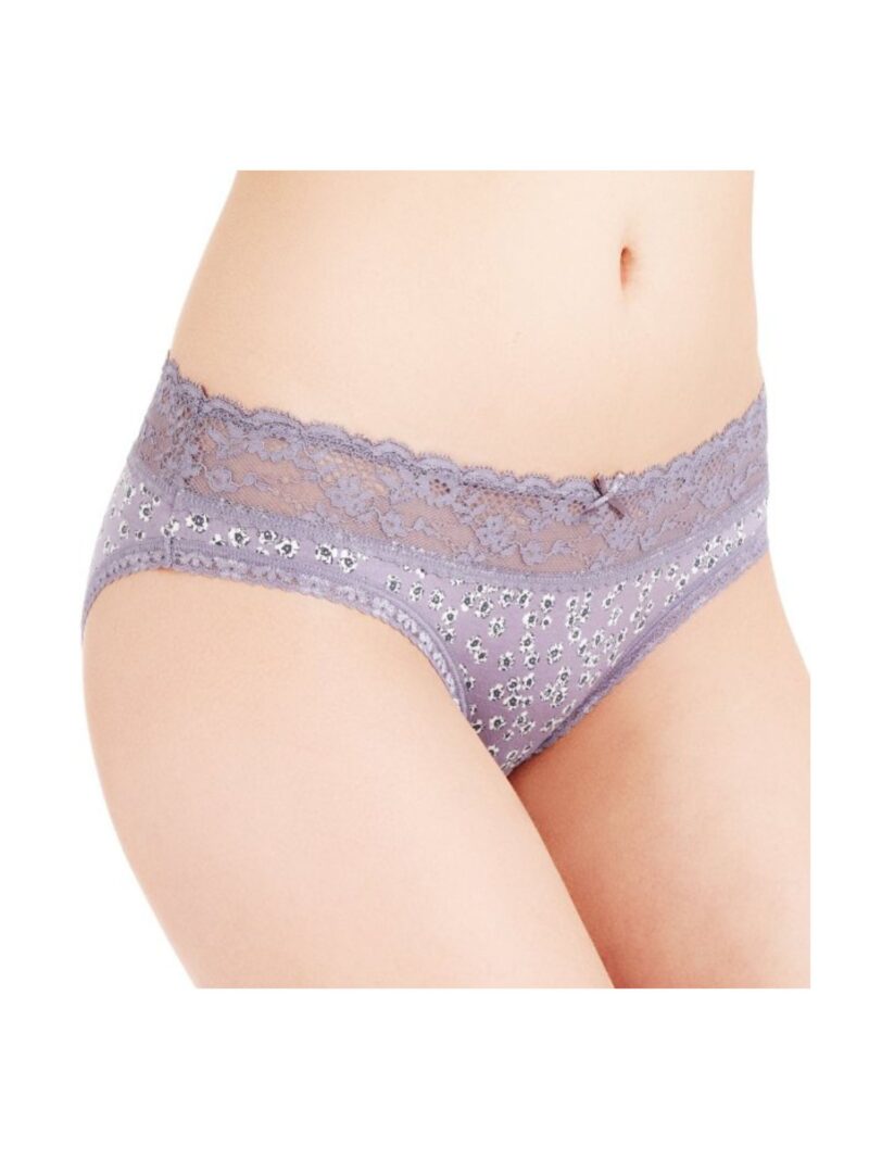 M&S grey Floral Print Bikini Knickers