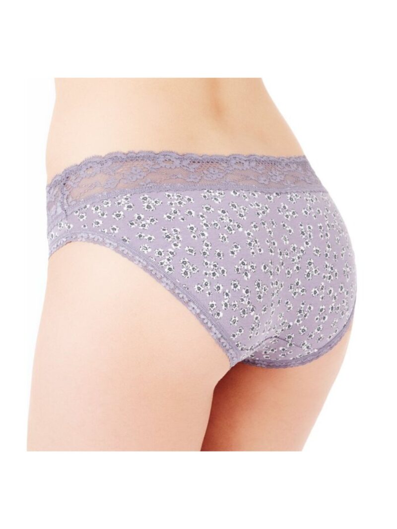 M&S grey Floral Print Bikini Knickers