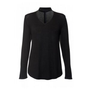 Black Light Knit Choker Detail