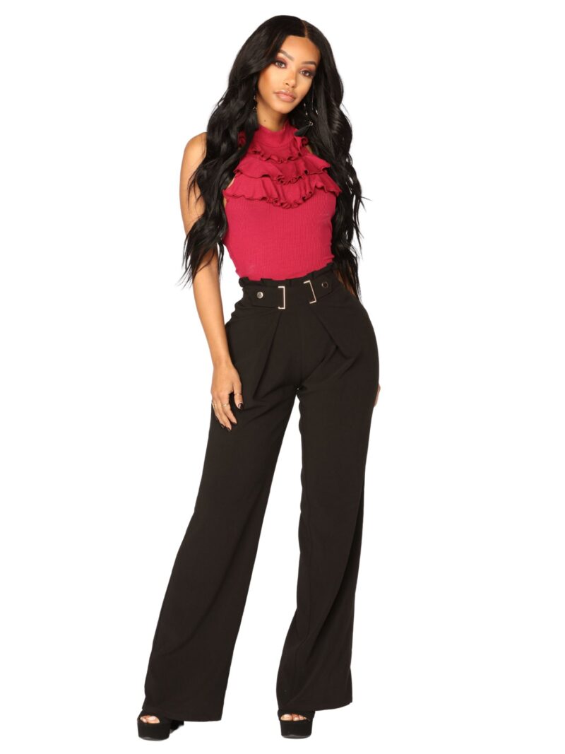 Serve Yourself Ruffle Top Wine