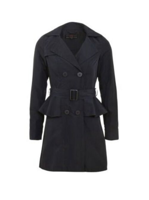 Navy trench coat