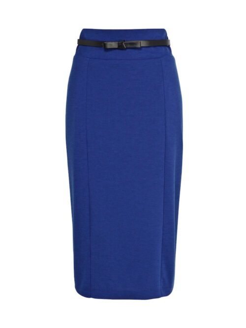 Belted skirt blue